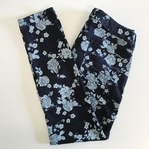 American Eagle 8 Jean Jeggings Skinny Floral